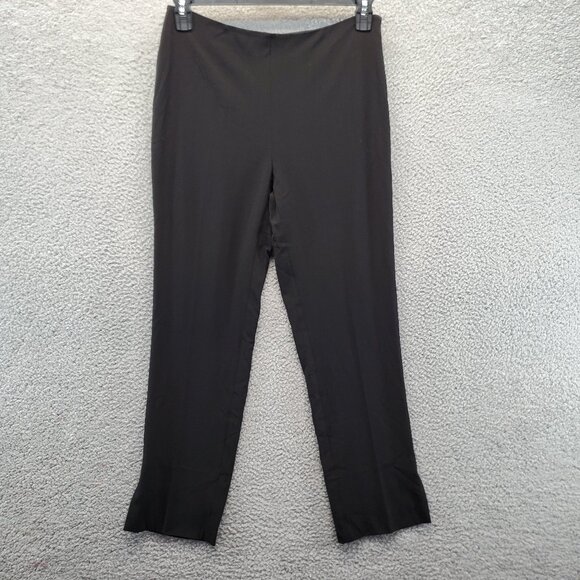 Halogen Women Dress Pants Straight Leg Side Zip Flat Front Stretch Size 4 - Picture 1 of 11